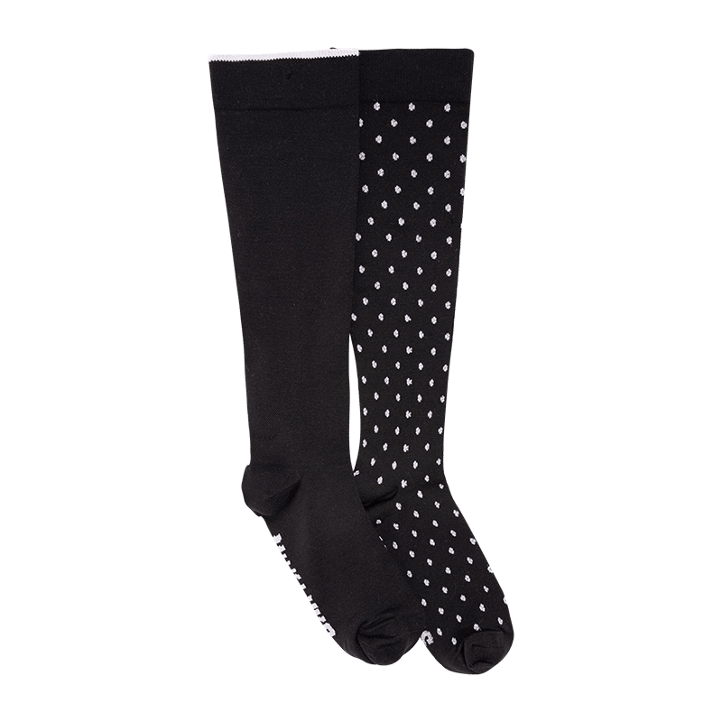 Womens 2 Pair Pack Nylon Blend Compression Socks
