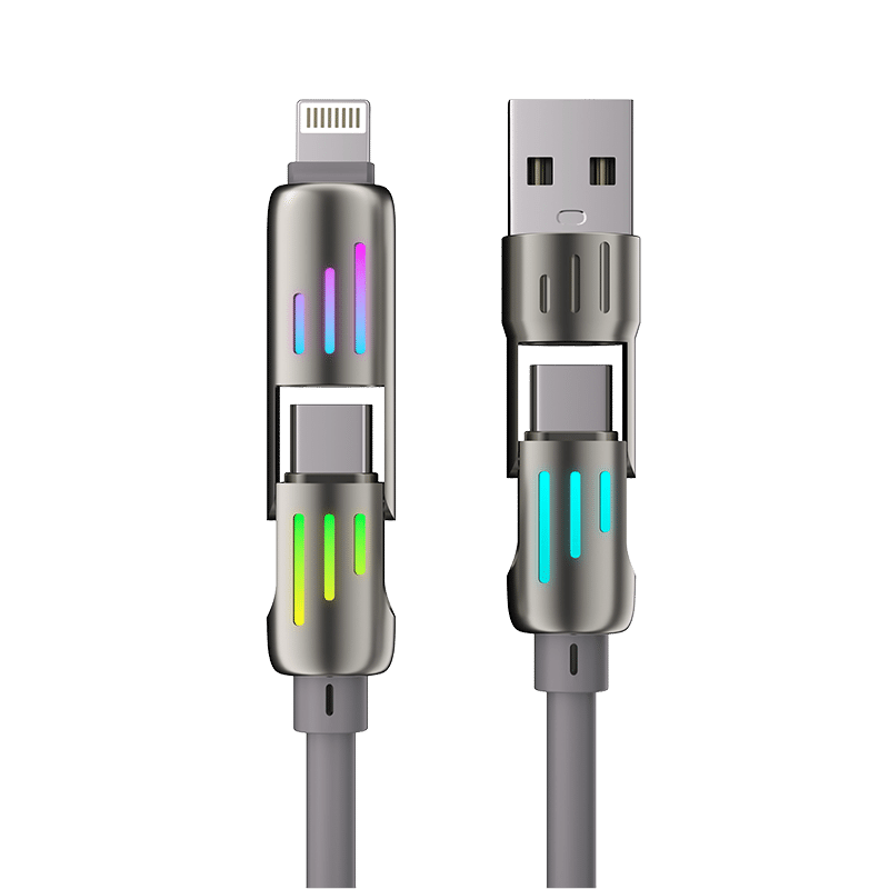4-in-1 USB-A/USB-C to USB-C/Lightning Cable