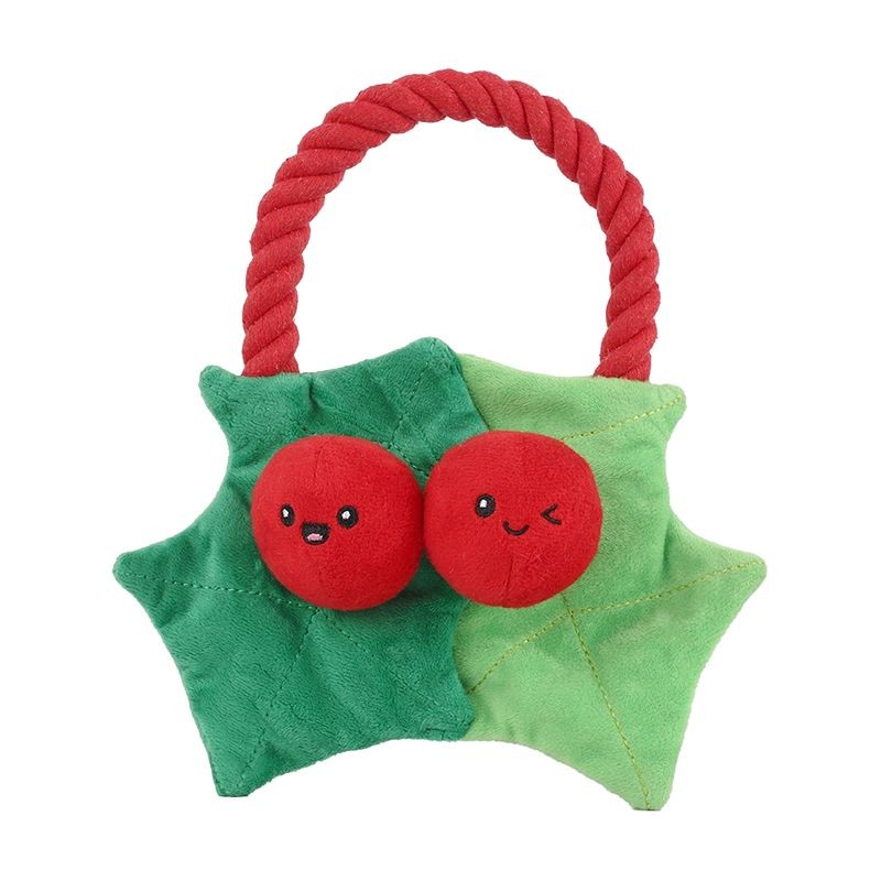 Christmas Berry Rope Dog Toy