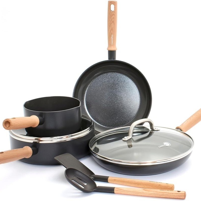 Hudson Nonstick Ceramic 8 Piece Cookware Set