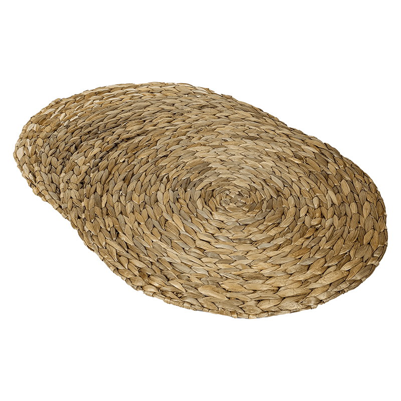 Natural round placemat set of 4
