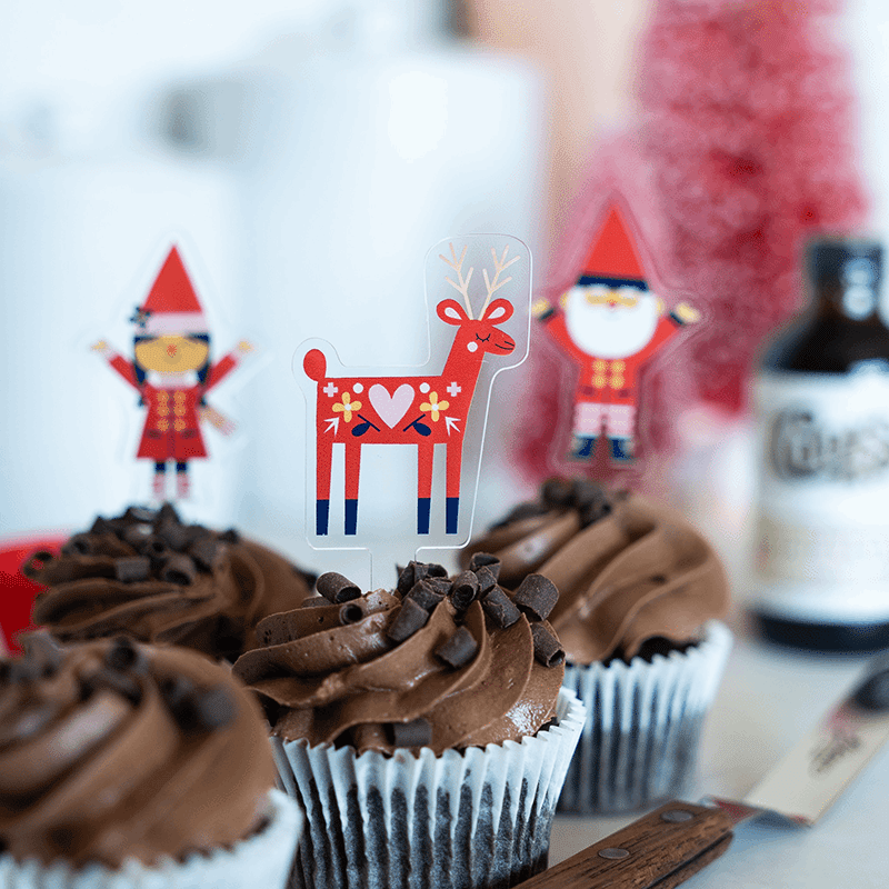 Fair Isle Treat Toppers (6 pcs)