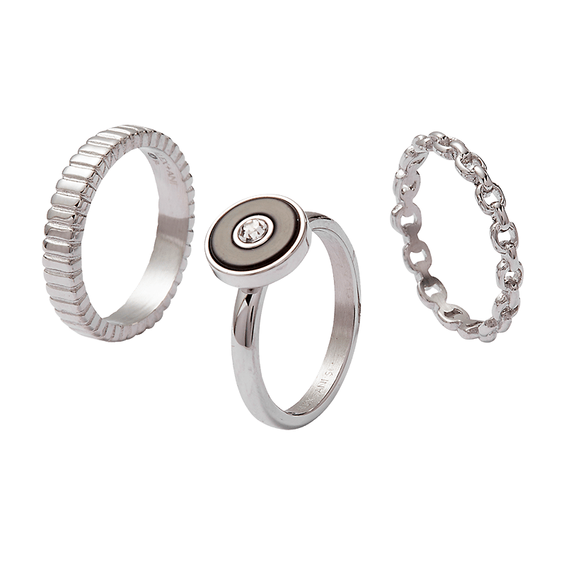 Black Onyx Ring Set of 3