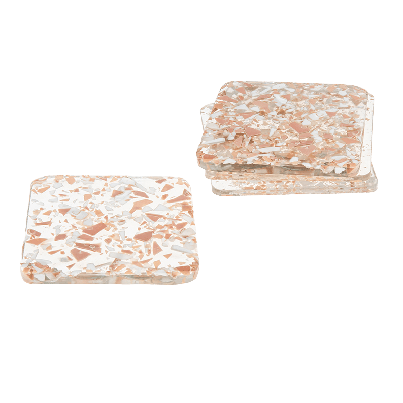 Terrazo Glass Coasters (Set of 4)