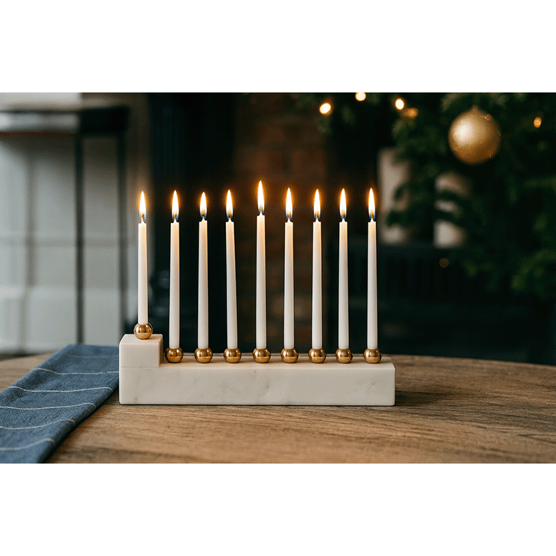 Marble Menorah
