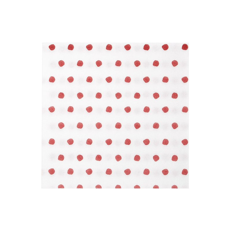Picture of Papersoft Napkins Dot Red Cocktail Napkins (Pack of 20)