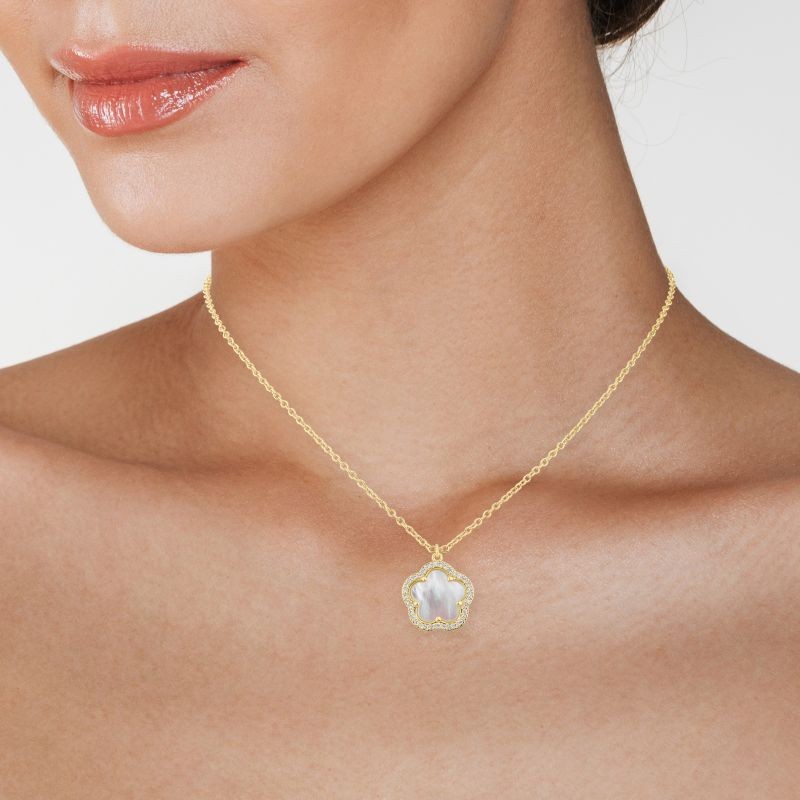 Single 5Clover Pendant Necklace