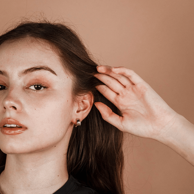 Silver Hoop Earrings - Wide