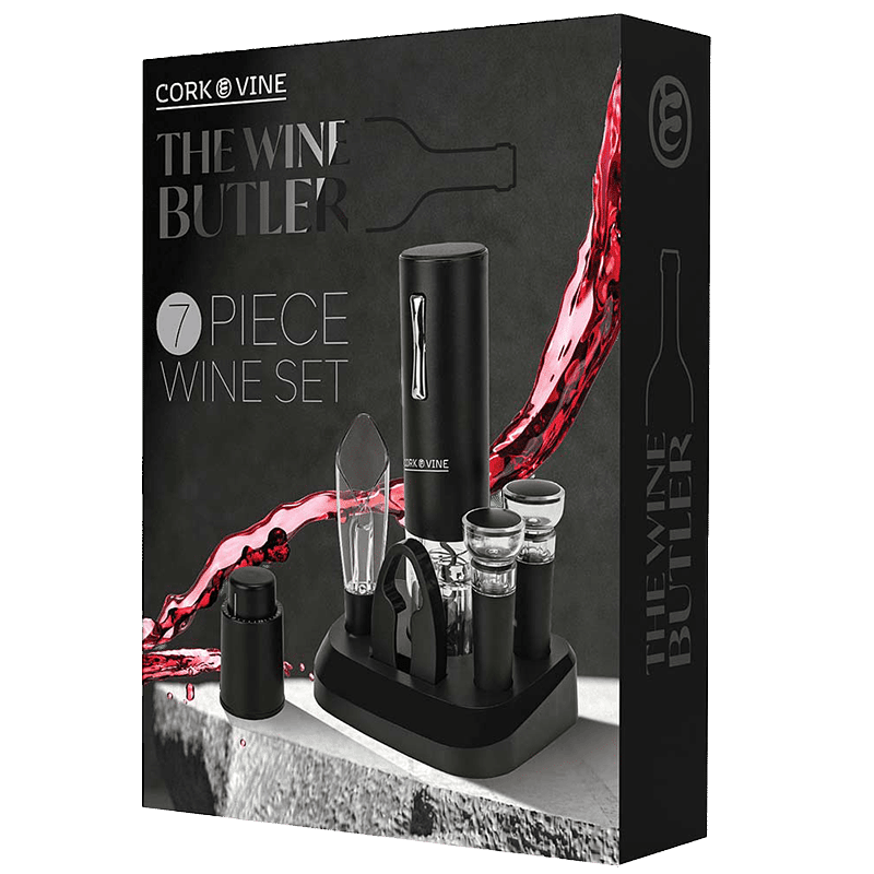 Wine Set with Electric Bottle Opener