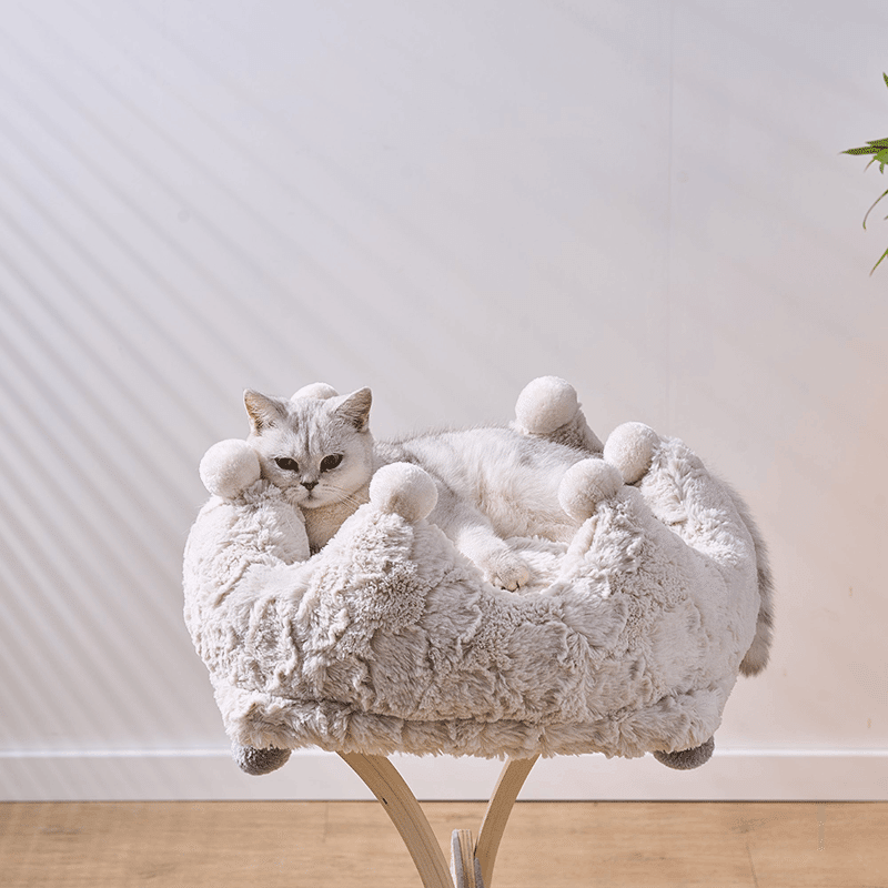 Rose Crown Calming Cat Bed