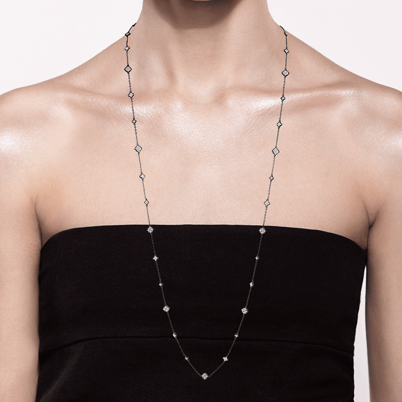 44" Mini Oval Filagree Necklace