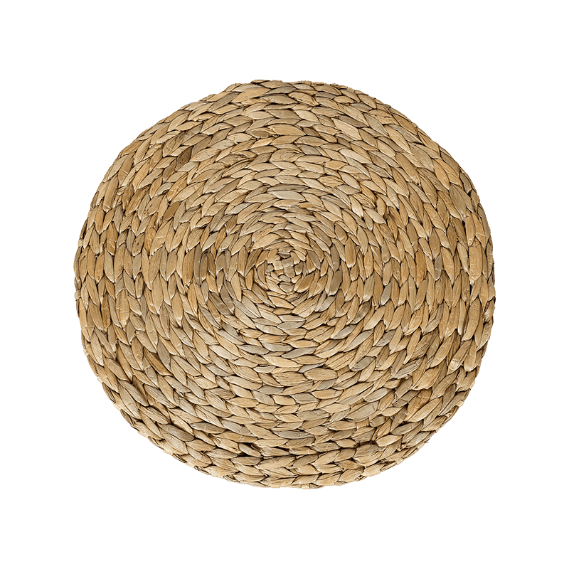 Natural round placemat set of 4