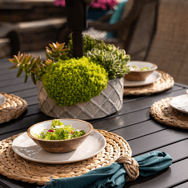 Wood + White Collection 7" Serving Bowls (Set of 8)