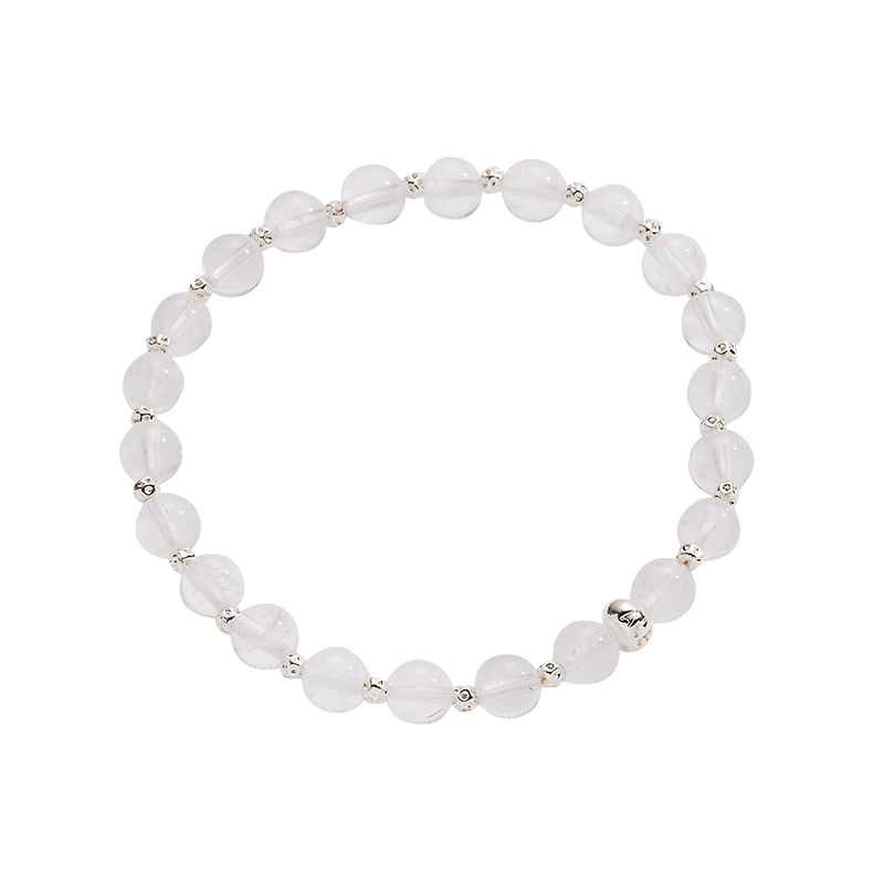 Clear Quartz Healing Stone Stretch Bracelet