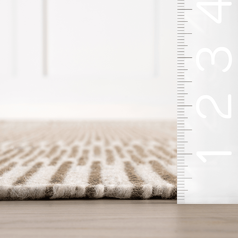 Virgo Striped Reversible Wool Area Rug