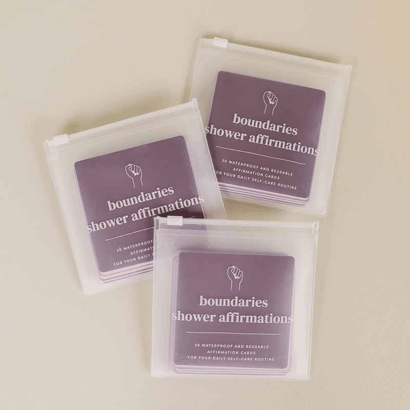 Shower Affirmation Cards - Boundaries