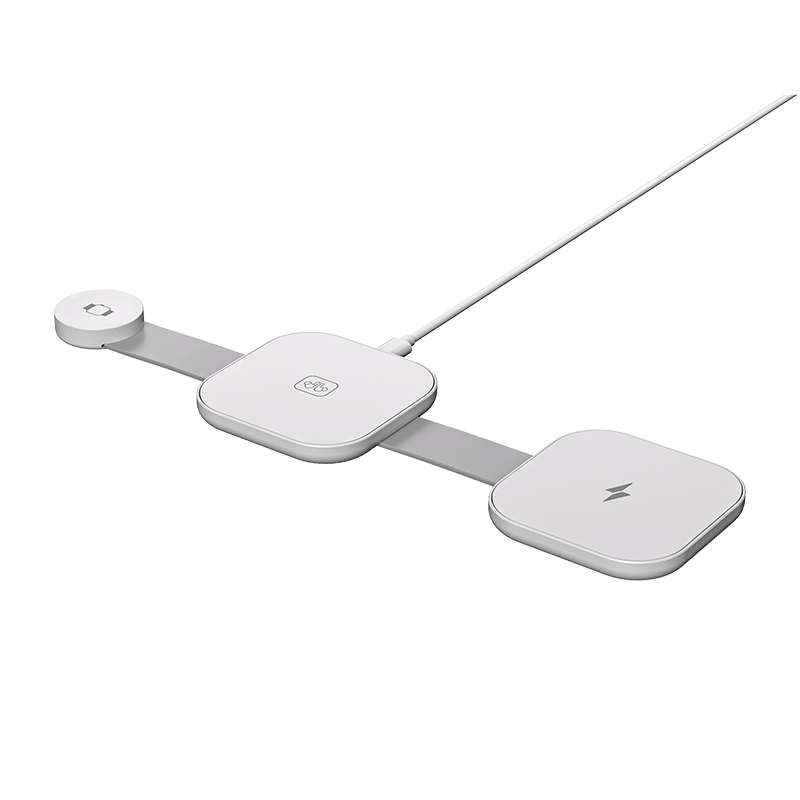 Travel Friendly 3-in-1 Folding Wireless Charger