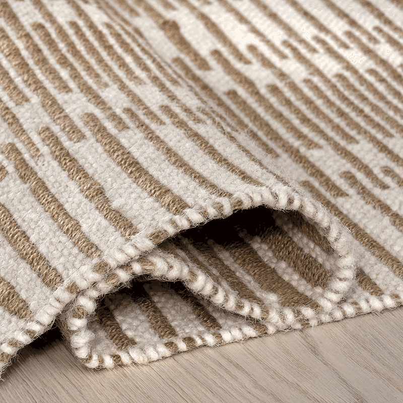 Virgo Striped Reversible Wool Area Rug