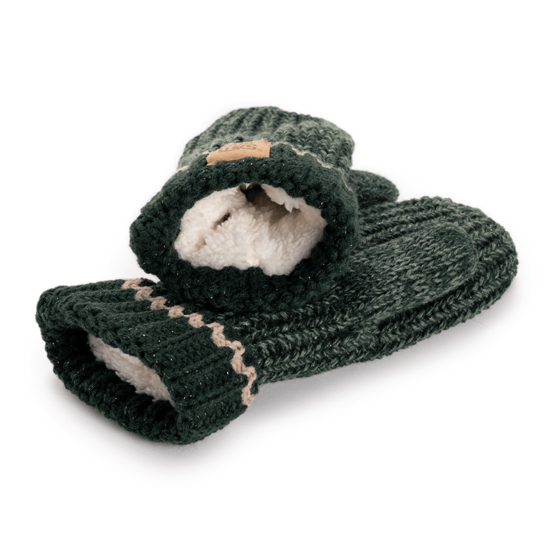 Women's Marled Chunky Stitch Mittens