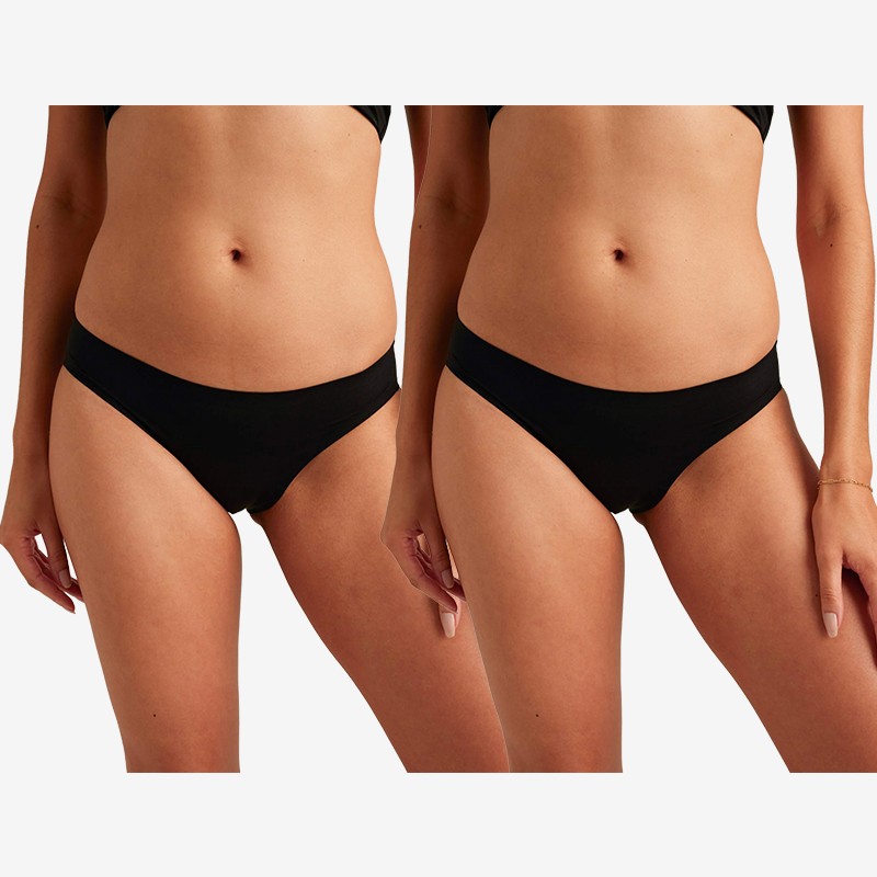saalt Cotton Super Bikini Black - M