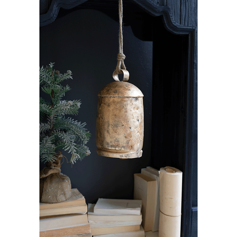 12" Antique Inspired Christmas Bell