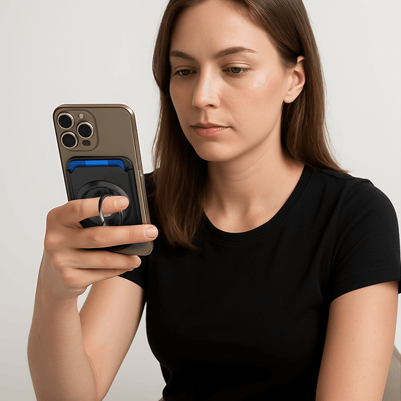 MagSafe Compatible Wallet with Ring