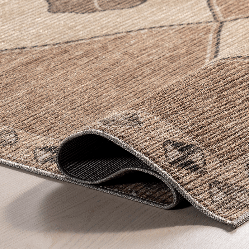 Fennel Diamond Machine Washable Area Rug