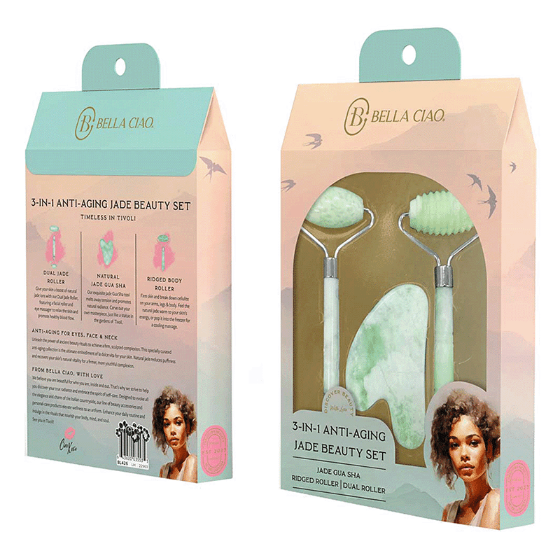 3 Piece Anti-Aging Jade Beauty Tool Set