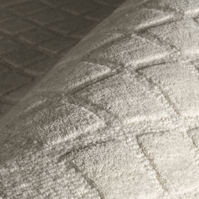 Fritz Checkered Wool Area Rug