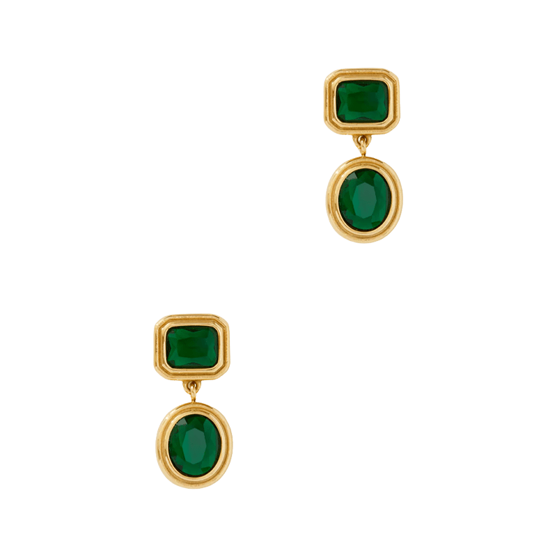 Ace Drop Earring (Green)