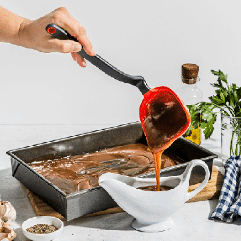 Fladle - Fold Flat Scraping Ladle - Black