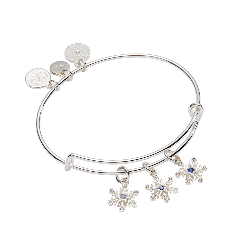 Snowflake Charm Bangle