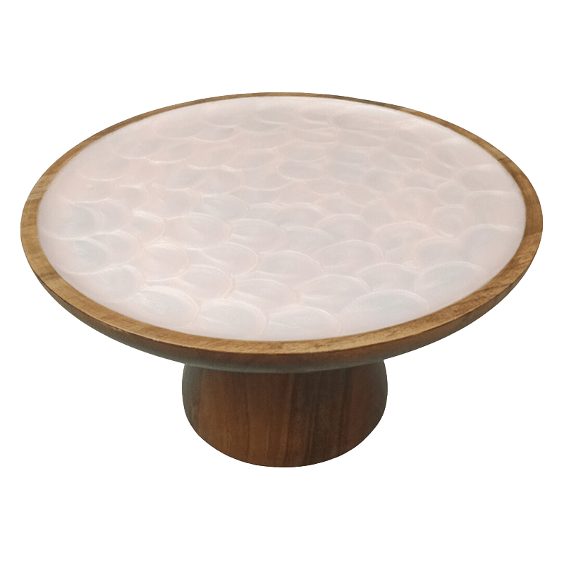 Textured Enamel Cake Plate