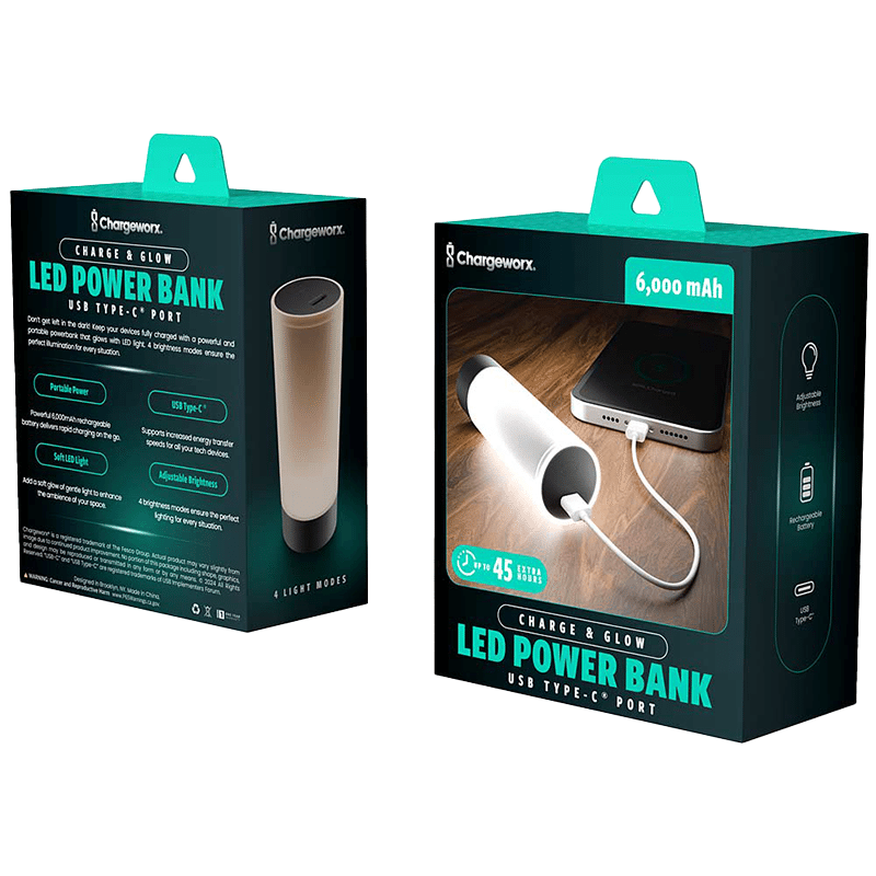 6000mAh Night Light Power Bank