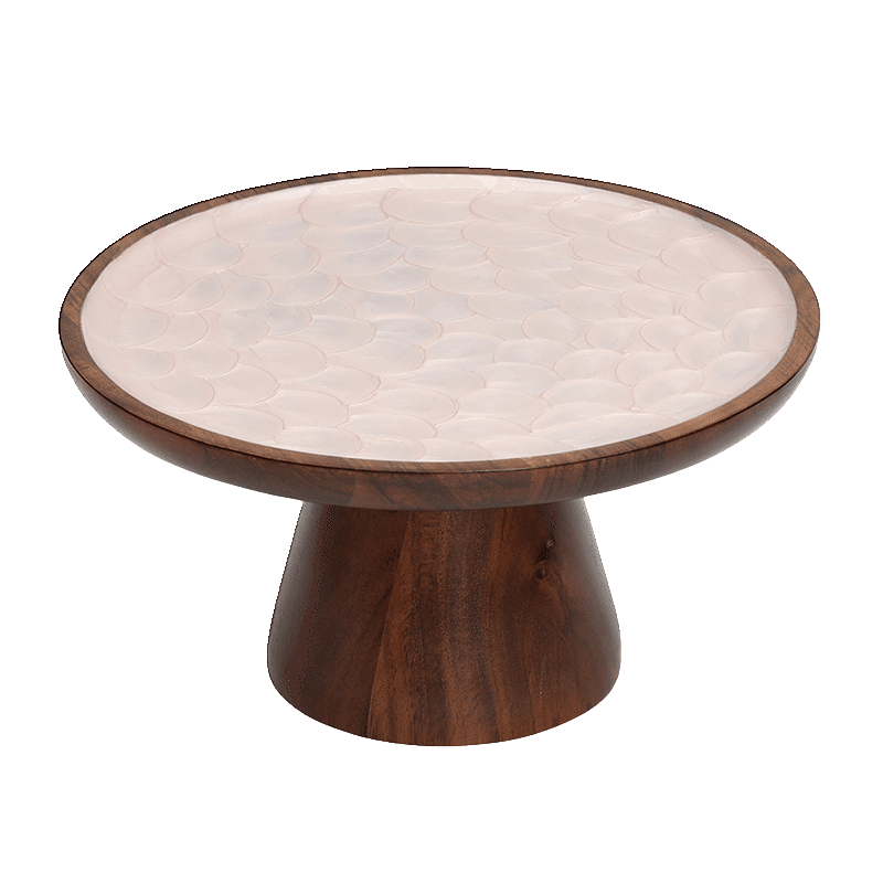 Textured Enamel Cake Plate