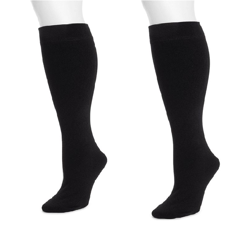 Women's 2 Pack Fleece Lined Knee High Socks