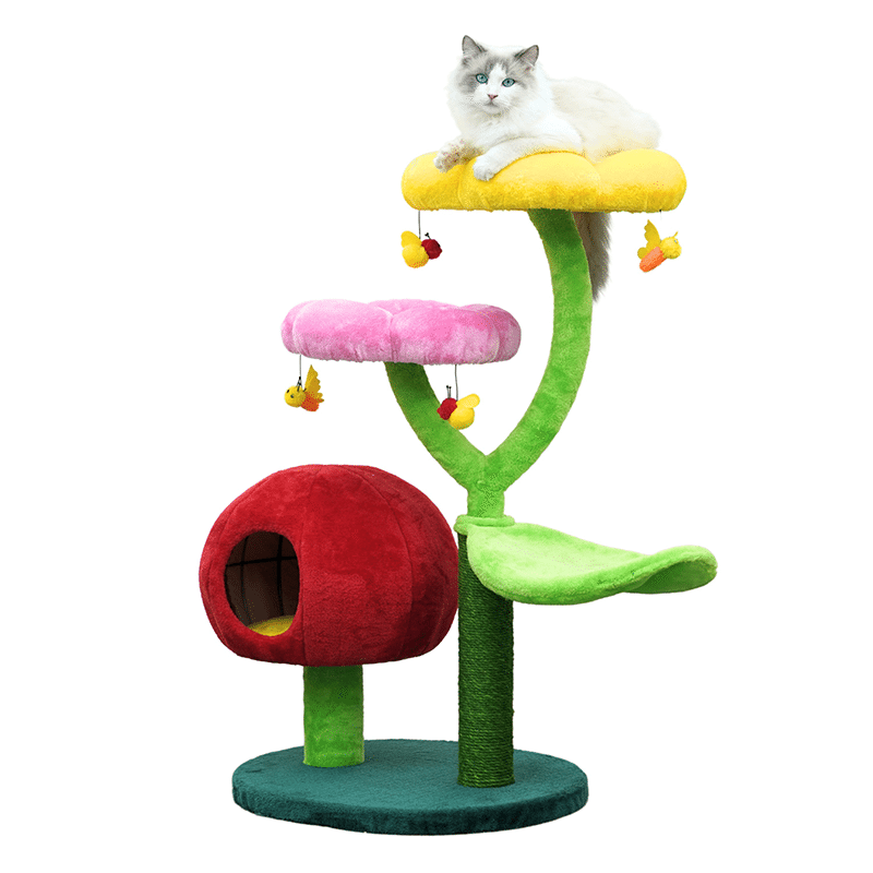 Gum Drop 4-Level Natural Sisal Cat Tree 