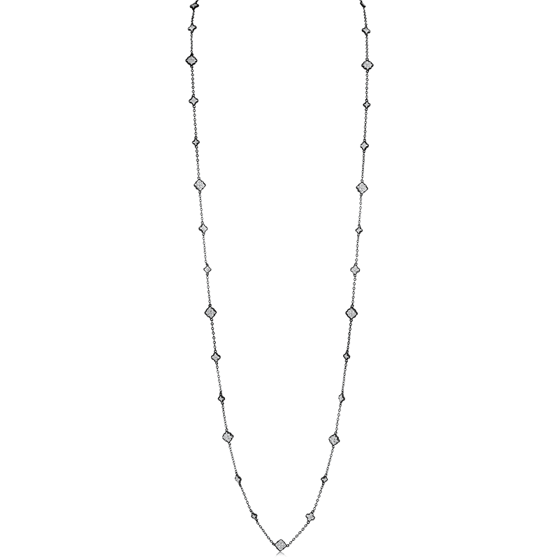 44" Mini Oval Filagree Necklace