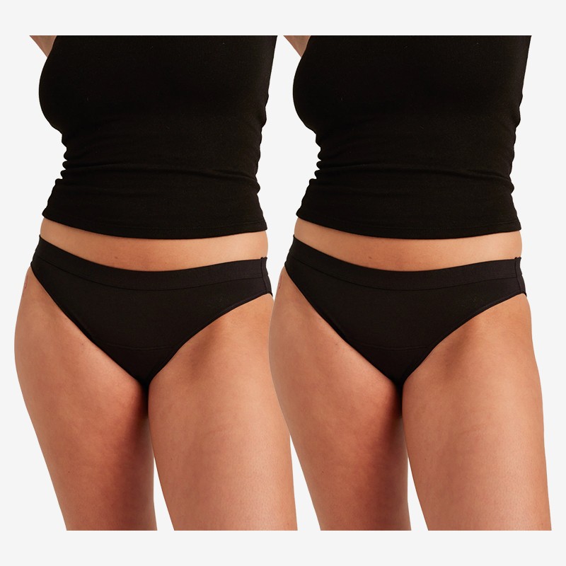 saalt Cotton Super Bikini Black - S