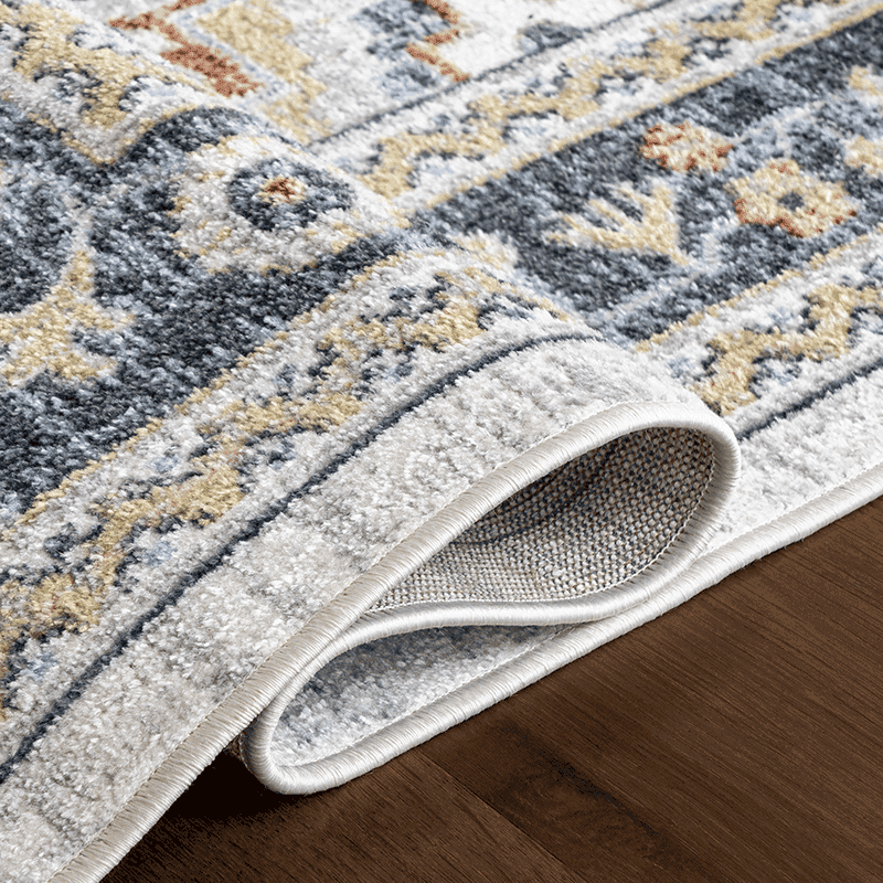 Bonia Traditional Medallion Machine Washable Area Rug