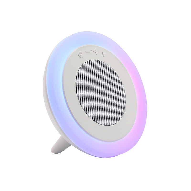 Round Wireless Speaker with RGB Light
