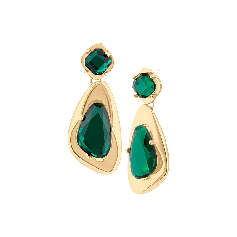 Irregular Fluid Drop Earings