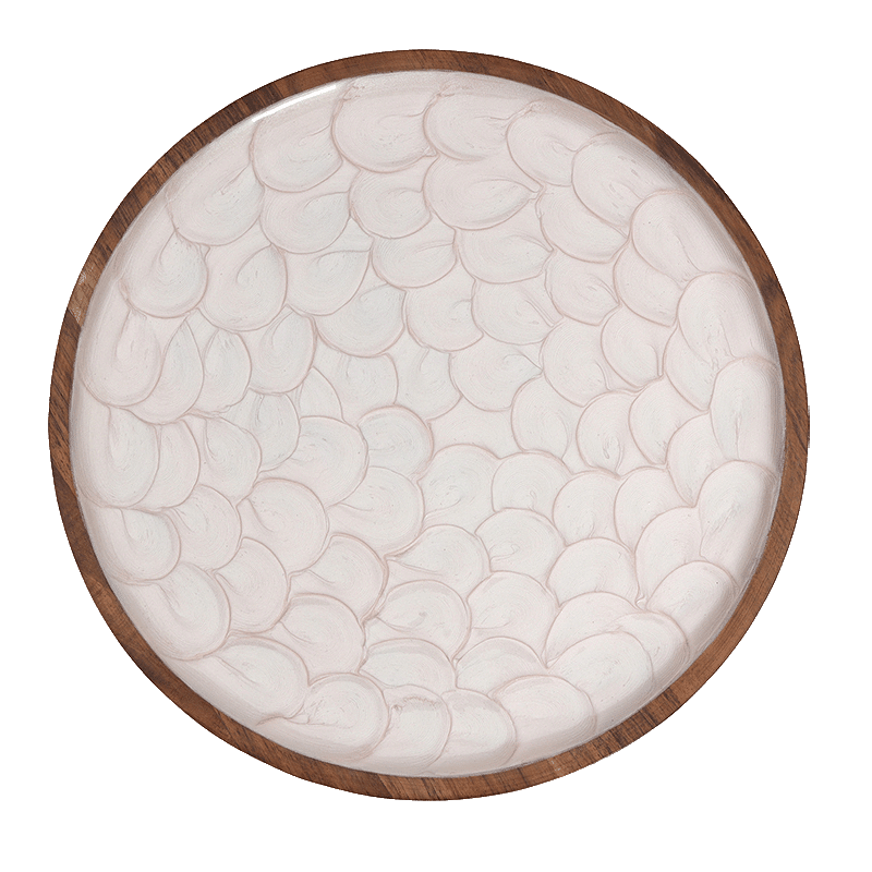 Textured Enamel Cake Plate