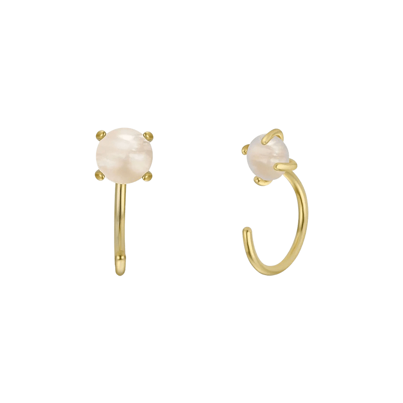 Huggies Earrings - Mother of Pearl