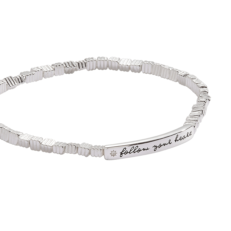 Follow Your Heart Stretch Bracelet