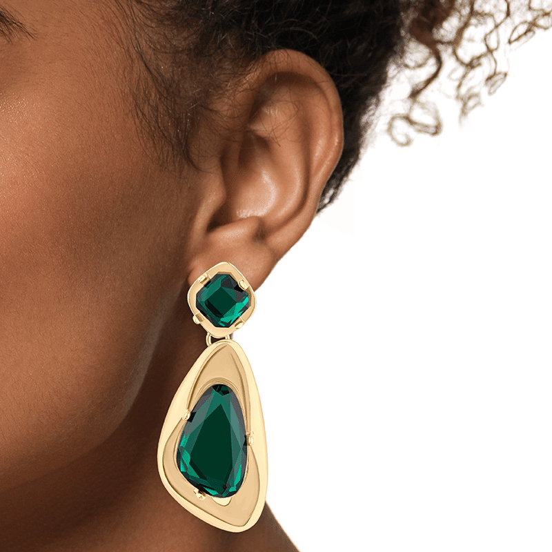 Irregular Fluid Drop Earings
