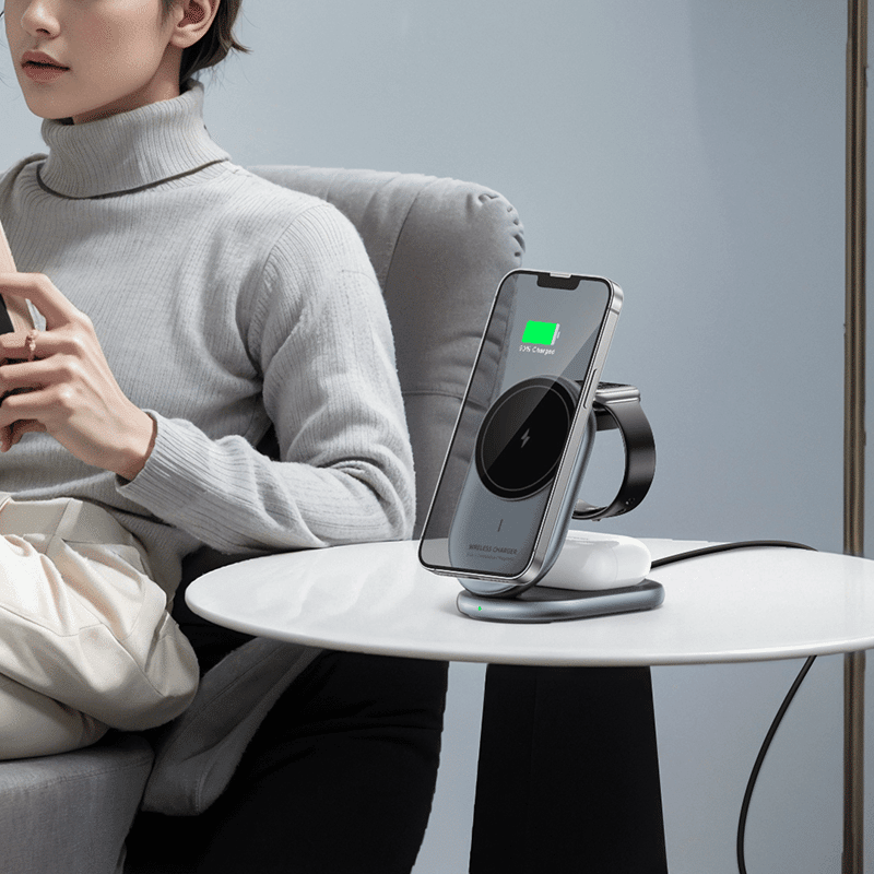 Folding 3-in-1 Wireless Charger