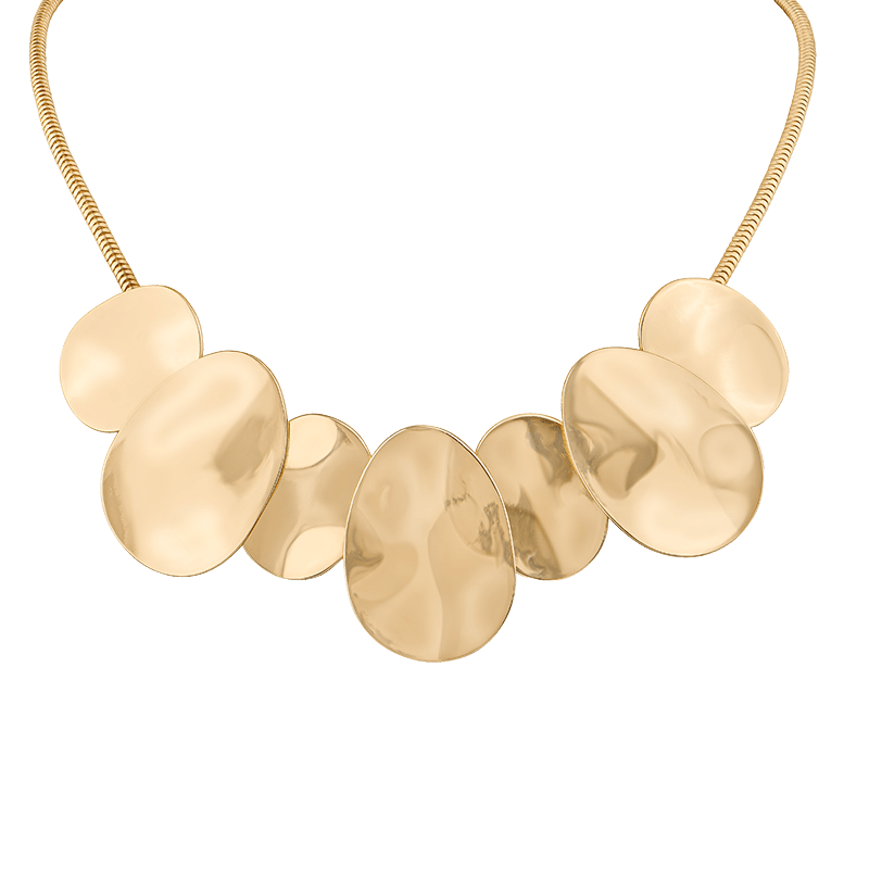 Oval Overlaping Rings Necklace