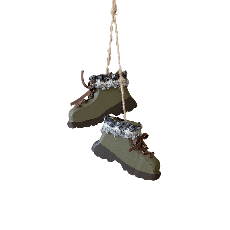 Green Boots Christmas Ornament