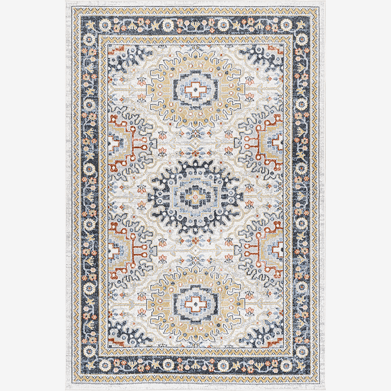Bonia Traditional Medallion Machine Washable Area Rug